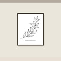 Eucalyptus Cascade Study No. 1 — Printable Botanical Stencil Template