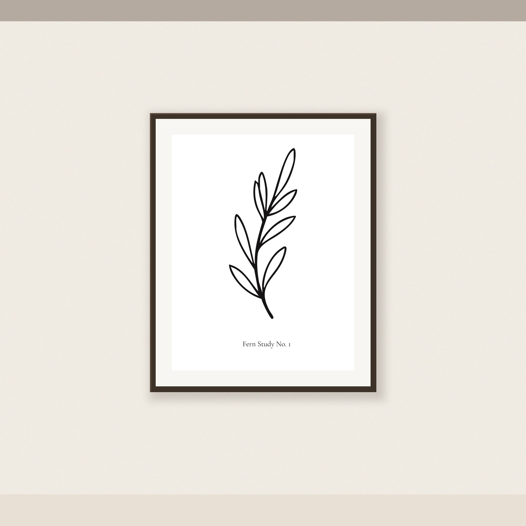Fern Study No. 1 — Printable Botanical Wall Art